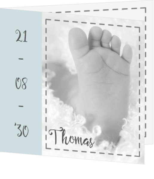 Handjes en voetjes als geboortekaartjes ontwerp - geboortekaartje voetjes mak16102502, vk