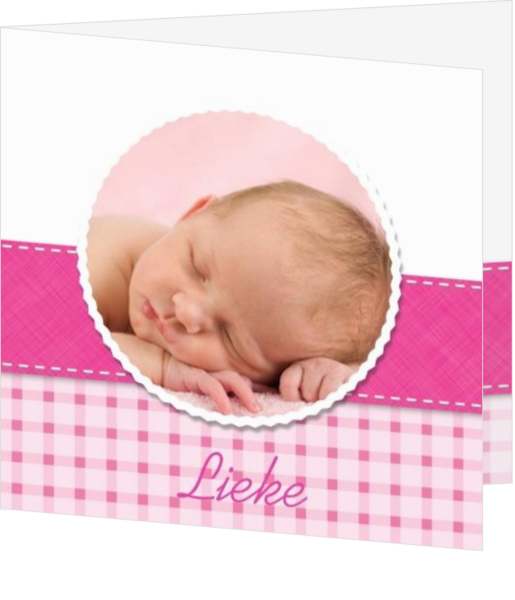 Geboortekaartje met eigen foto, wel zo uniek! - geboortekaartje OPPG022