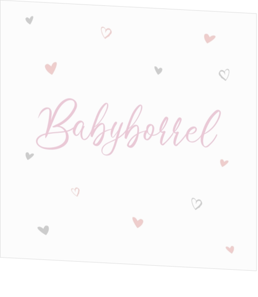 Babyborrelkaartjes - geboortekaartje KB480-M