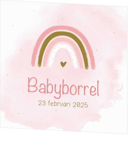 Babyborrelkaartjes - geboortekaartje KB676-M