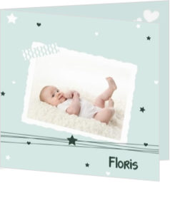 Lief en schattige geboortekaartje ontwerpen - geboortekaartje jdb1606201