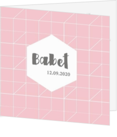 Geboortekaartje voor een dochter of meisje - geboortekaartje LC304-M