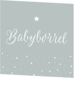 Babyborrelkaartjes - geboortekaartje KB624-J